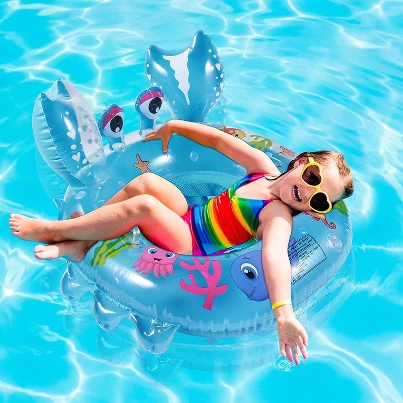 CYCFMYYLY Baby Swimming Float, Pool Inflatable Ring Bath Float with