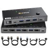 Displayport KVM Switch 2 Monitors 2 Computers 8K@60Hz，4K@144Hz. USB3.0 MST