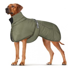 DoggieKit Dog Coats Waterproof Windproof Warm Winter Safe with Thread Reflective Stripes Jacket for Medium Large Dogs with Harness Hole for Puppies Pets Cold Weather Clothing Vest