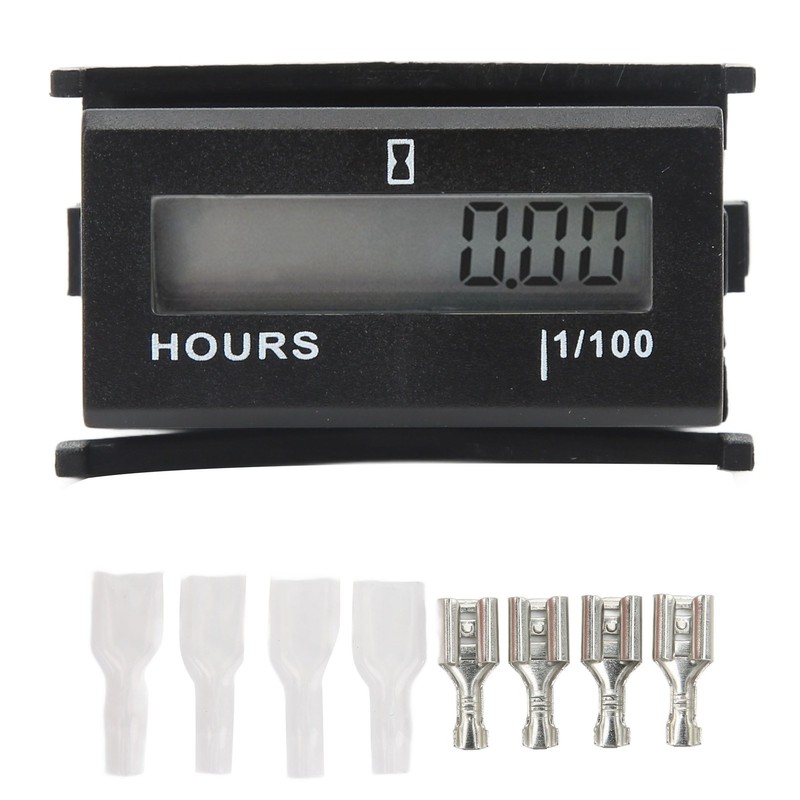 Universal Digital Tach Resettable Hour Meter IP65 Waterproof for Lawn