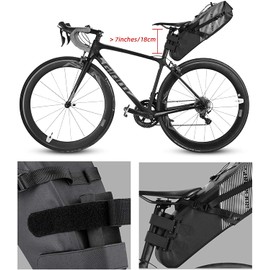 ROCKBROS Bicycle Saddle Bag 100% Waterproof IPX7 10L Bicycle Bag Rear Wheel Bag Seat Bag