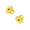 Replacement Pair (2) 18k Gold Plated Earring Screw Backs Fits