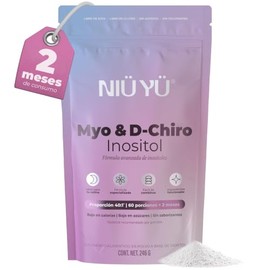 Myo & D-Chiro Inositol | Relación 40:1 Ideal para Mujeres | Fórmula Pura Sin Extras | 246g · 60 Porciones · Rinde 2 meses | Sin Sabor