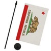AZ FLAG - Tischflagge Kalifornien - 21x14 cm - Kalifornische