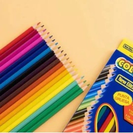 PIKASSO 12 Lápices De Colores Largos Económicos Mayoreo