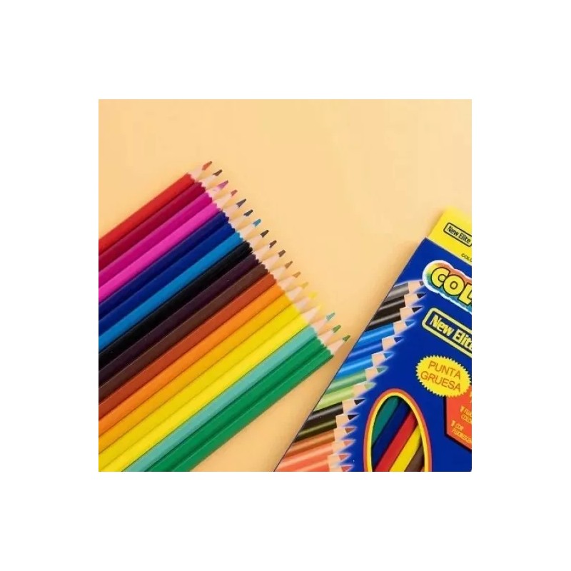 PIKASSO 12 Lápices De Colores Largos Económicos Mayoreo