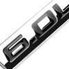 Auto Dynasty Chrome Finish Metal Emblem 6.0L Badge, (Black Letter)