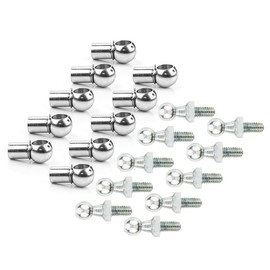 LST Set of 10 ball pins ball head ball socket M8 10 mm gas pressure damper intake