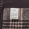 MUJI 83431921 Soft Pile Hand Towel (Pattern), Dark Brown Checker,