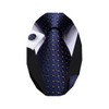 Dubulle Mens Red White Dots Striped Tie WOVEN Necktie for