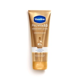Vaseline Pro VitaB3 Serum Burst Lotion Luminous Glow Saludable y Brillante Piel, Ligero 10 veces Poder Antioxidante de Vitamina C 7.5 fl oz