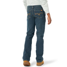 Wrangler Riggs Workwear Men's FR Flame-Resistant 20X Vintage Boot Cut Jean, Dark Denim, 36W x 30L