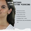 Medinah 16G Titanium Nose Piercing Septum Piercing - Universal Hinge