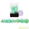 Bescon Moonstone Dice Set Peacock Blue, Bescon Polyhedral RPG Dice