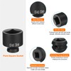sourcing map 4 Point Square Socket 1/2" Drive 30mm Metric