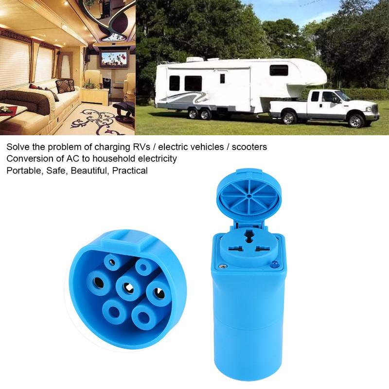 Charging Pile Adapter Socket Converter Conversion Plug for Camper RV
