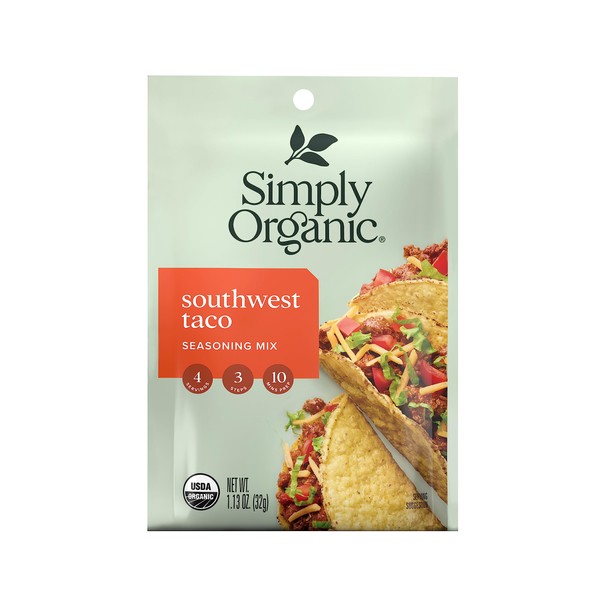 2 Savers Package:Simply Organic Southwest Taco (12x1.3 Oz)