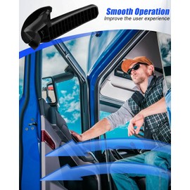 HUFEWU Front Driver Side Interior Door Handle Fit for Freightliner 108SD 114SD 122SD Cascadia Coronado M2 106 M2 112 S2G Replace 761-5205, Black