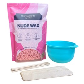Nude Wax Pink Waxing Kit Hair Removal Wax Large Capacity, 460g, 1 Piece / 누드왁스 핑크 왁싱키트 제모 왁스 대용량, 460g, 1개