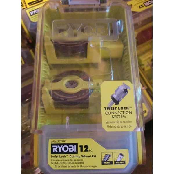 RYOBI Rotary Tool 12-Piece Twist Lock Cutting Kit (For Metal