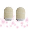 Mikinona Guantes Baño Exfoliantes Piezas Tamaño Mediano Dedos Masaje Corporal