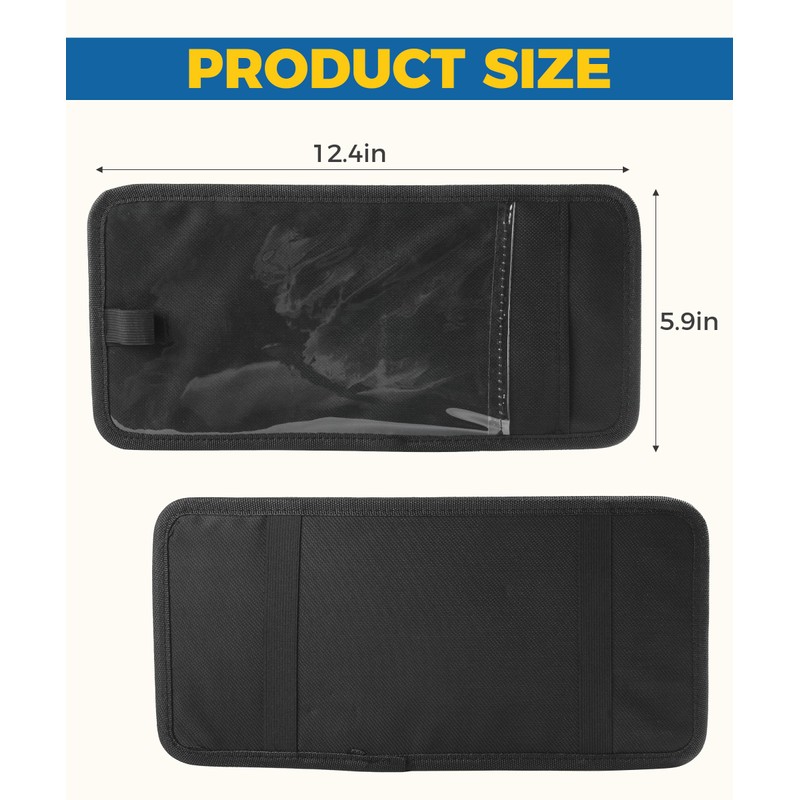 iolory Car Disabled Parking Permit Holders,Visor Organizer,Car Document Holder,Sun Visor