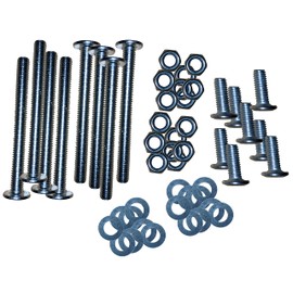 Lussuoso Furniture Modi-Plate Bed Frame Adapter/Connector, Heavy Duty Bed Frame Modification to Connect Headboard/Footboard, Steel Bracket, Hardware Included 4 PC Set (4)