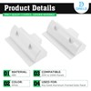 DRELD 2Pcs Side Mounting Bracket Solar Panel - Rectangle Solar