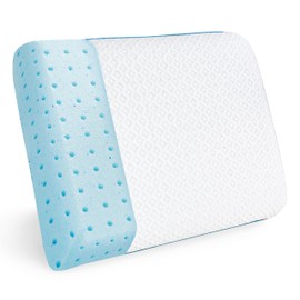 Elegant Comfort Premium Memory Foam, Luxury Pillow for Back, Side or Stomach Sleepers Soft Yet Supportive Feel, Breathable and Washable Cover, Ideal for Home or Travel, Standard, White