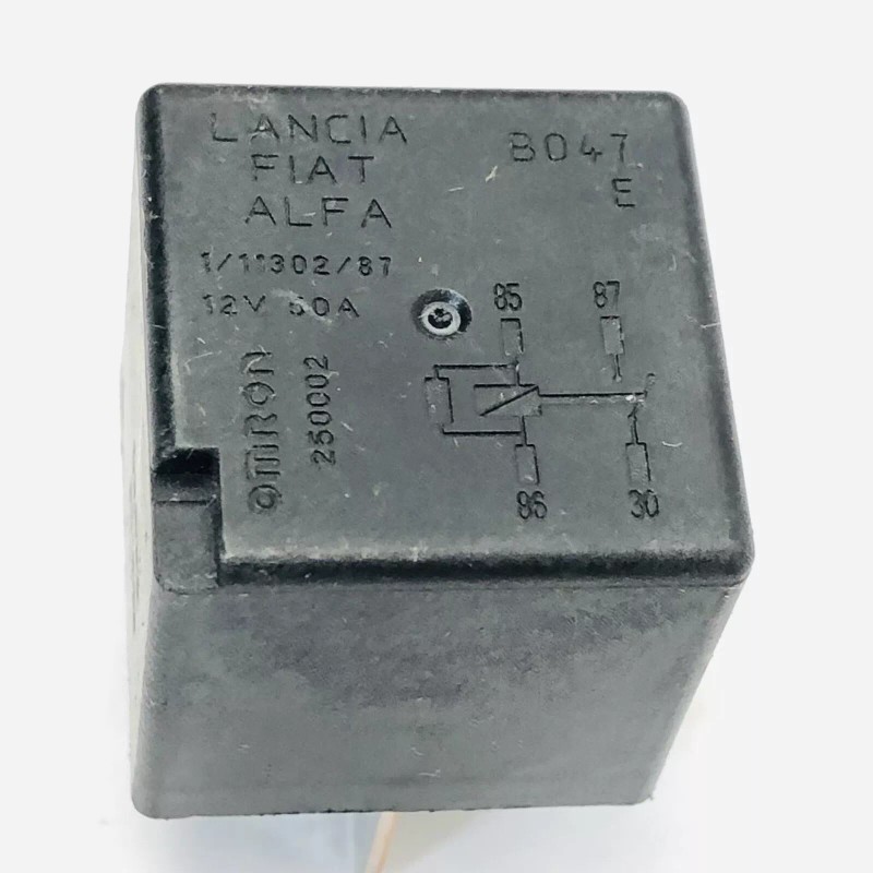 OMRON 250002 12V 50A BLACK RELAY 1/11302/87 LANCIA FIAT ALFA
