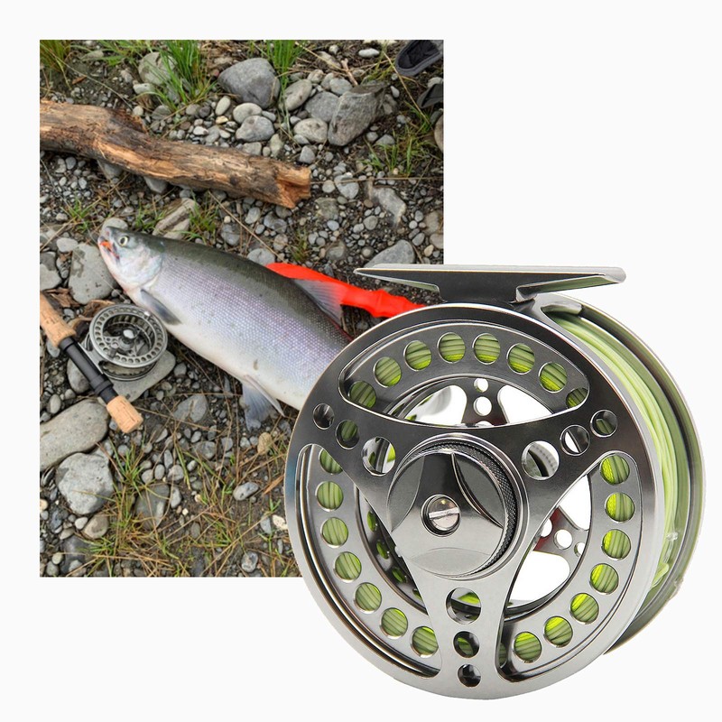 ANGLER DREAM Fly Fishing Reel wih Line Combo WF 5WT