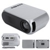 Mini Projector Silver Micro Portable 1080P LED Multi Function for