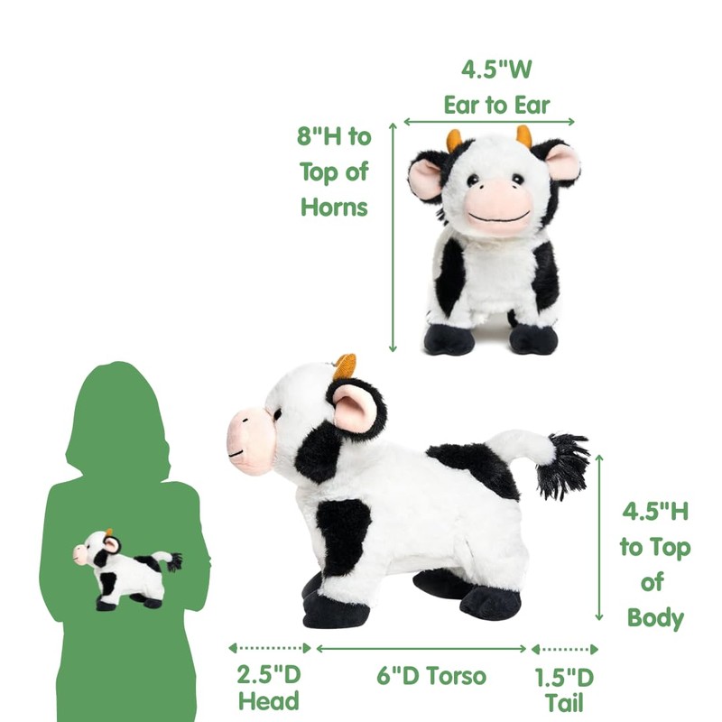 Cuddle Barn - Barnyard Buddies Cow | Animated Singing Cow
