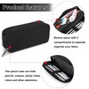 Gunwon 1 Pcs Black Stationery Pencil Case Bag,Large Pencil Cases