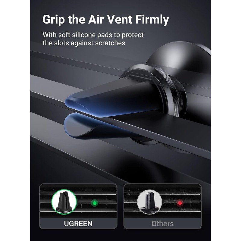 UGREEN Magnético Soporte Celular Auto de Ventilación, Base Porta Automóvil