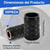 AURAROSE 30Pzs Tapones para Llantas con Anillo de Sellado, Aluminio