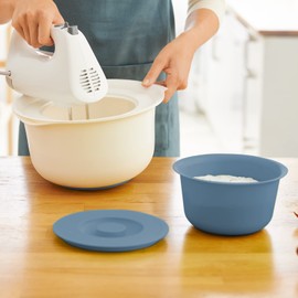 Rotho Fresh 1043306161 Set of 2 Bowls 1.2 L + 4 L with Lid Plastic