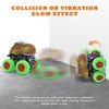 Dinosaur Truck Toys for Kids, 4 Pack Pull Back Vehicles
