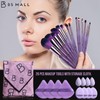 BS-MALL 14 Pcs Travel-friendly Makeup Brush Set With Eyeshadow Brush,