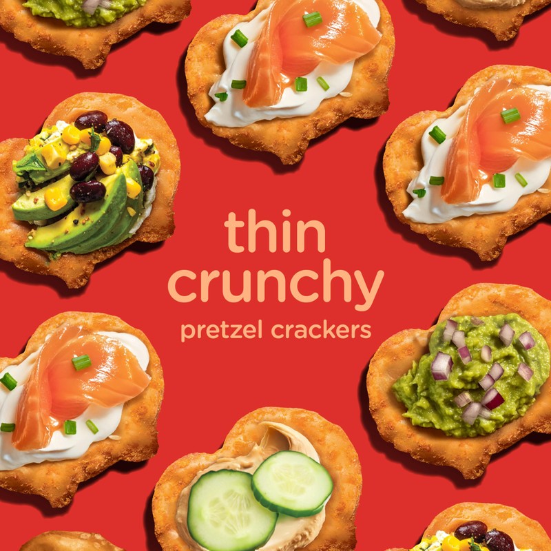 Snack Factory Buffalo Wing Pretzel Crisps, Non-GMO, 7.2 OZ Resealable