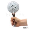 ECOSPA Large 5 Mode Universal Shower Handset in Chrome