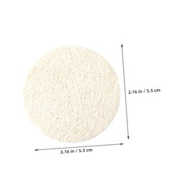 Gatuida 10pcs Natural Loofah Face Scrubber Pads Gentle Facial Exfoliator Sponges Deep Cleansing Body Scrubbing Pads for Sensitive Skin Daily Spa Use