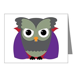 Truly Teague Note Cards (20 Pack) Spooky Little Owl Vampire Monster