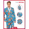 Smiffys mens Goldfish Suit, Blue, L - US Size 42"-44"