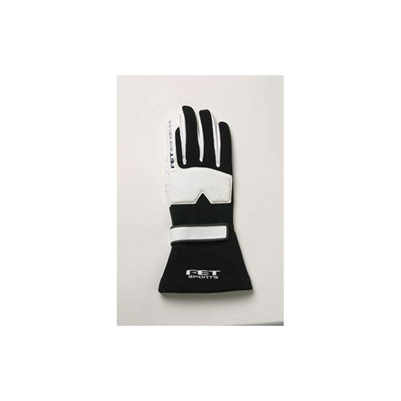FET FT3DGL13 FET Sports Gloves Racing Gloves 3D BK/WH S