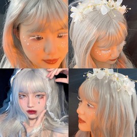 nalaina False Eyelashes (3 Pairs) 3D Natural False Eyelashes Top Eyelashes, Popular, Soft Core White, High Quality Fiber, Lifestyle Makeup, Cosplay Makeup, Part, Beginners, Long Lasting, Women's, Simple, COSPLAY Fancy Dress Ball, Costume Anime, Length 1.