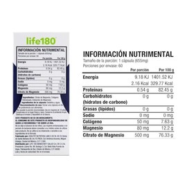 Life180 Dúo Citrato de Magnesio Pack de 2 Piezas, 60 Cápsulas C/U | Suplemento Alimenticio para el Soporte Muscular, Activación de energía y Bienestar