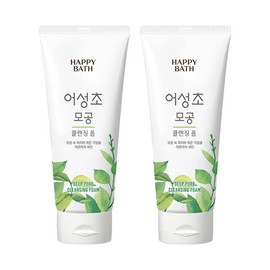 Happy Bath 해피바스 어성초 모공 클렌징폼 200g x2개 Happy Bath Astringent Pore Cleansing Foam 200g x 2