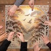 Forest Sunset Puzzles for Adults 1000 Pieces, Difficult Challenge Tree