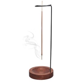 Incense Stick Holder, Wood Incense Stick Holder with Holder, Wood Round Base Incense Holder for Home Office Decor, Yoga Meditation, Spa